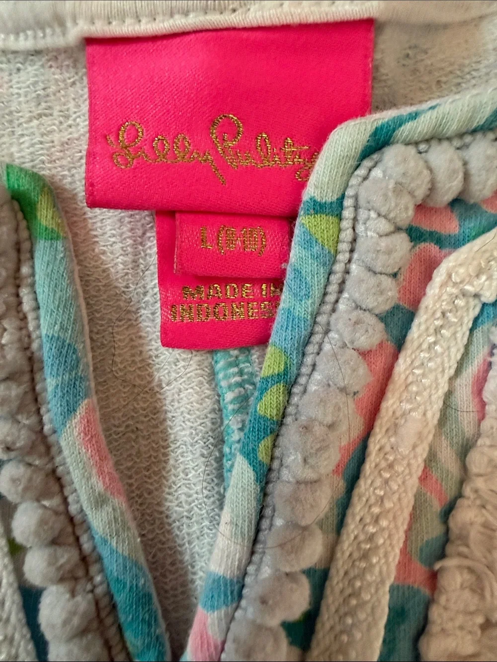 Lilly Pulitzer Girls dress- aqua with colorful fish!